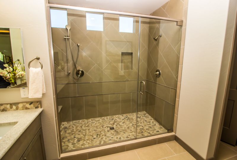 Black Frame Glass Shower Enclosure